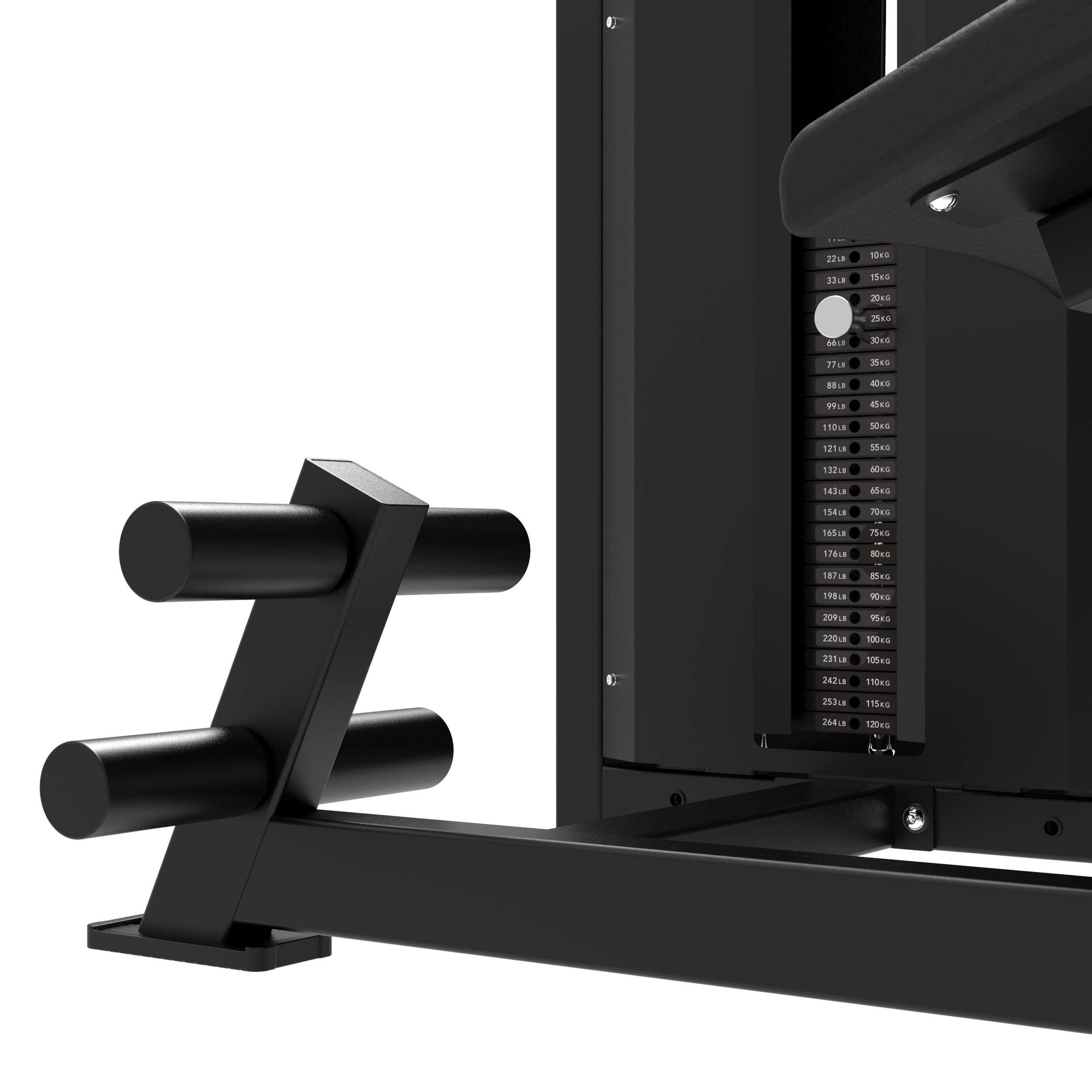 Tunturi Platinum Dual Back/Abdominal Combo mit Gewichtsstapel 6/7