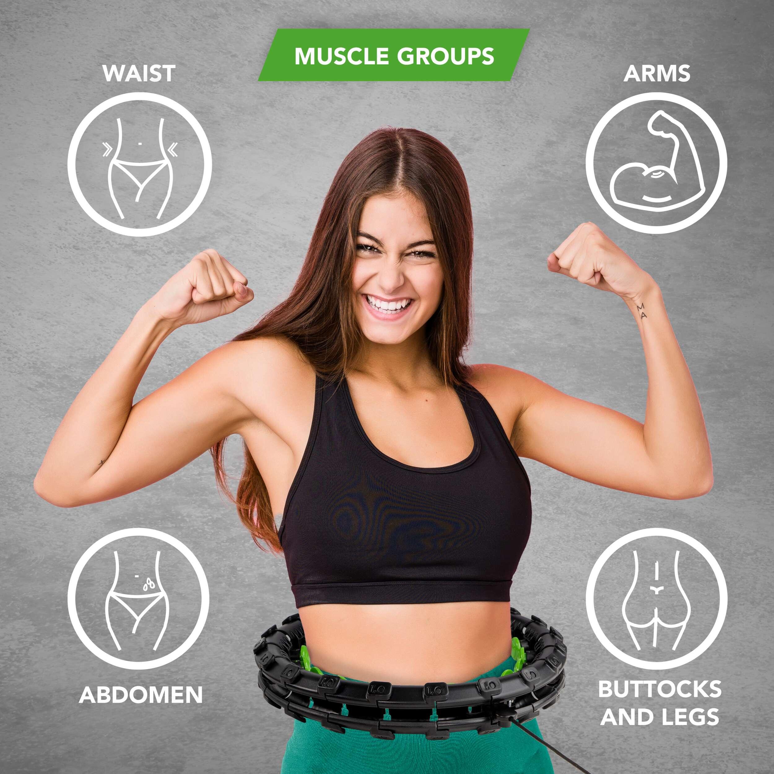 Cerceau Hula Hoop de Fitness Réglable avec Poids Inclus 4/7