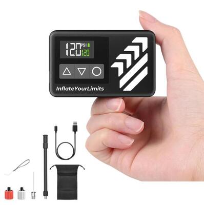 Elektrische minipomp fietskompressor 120 psi 108 g led usb-c