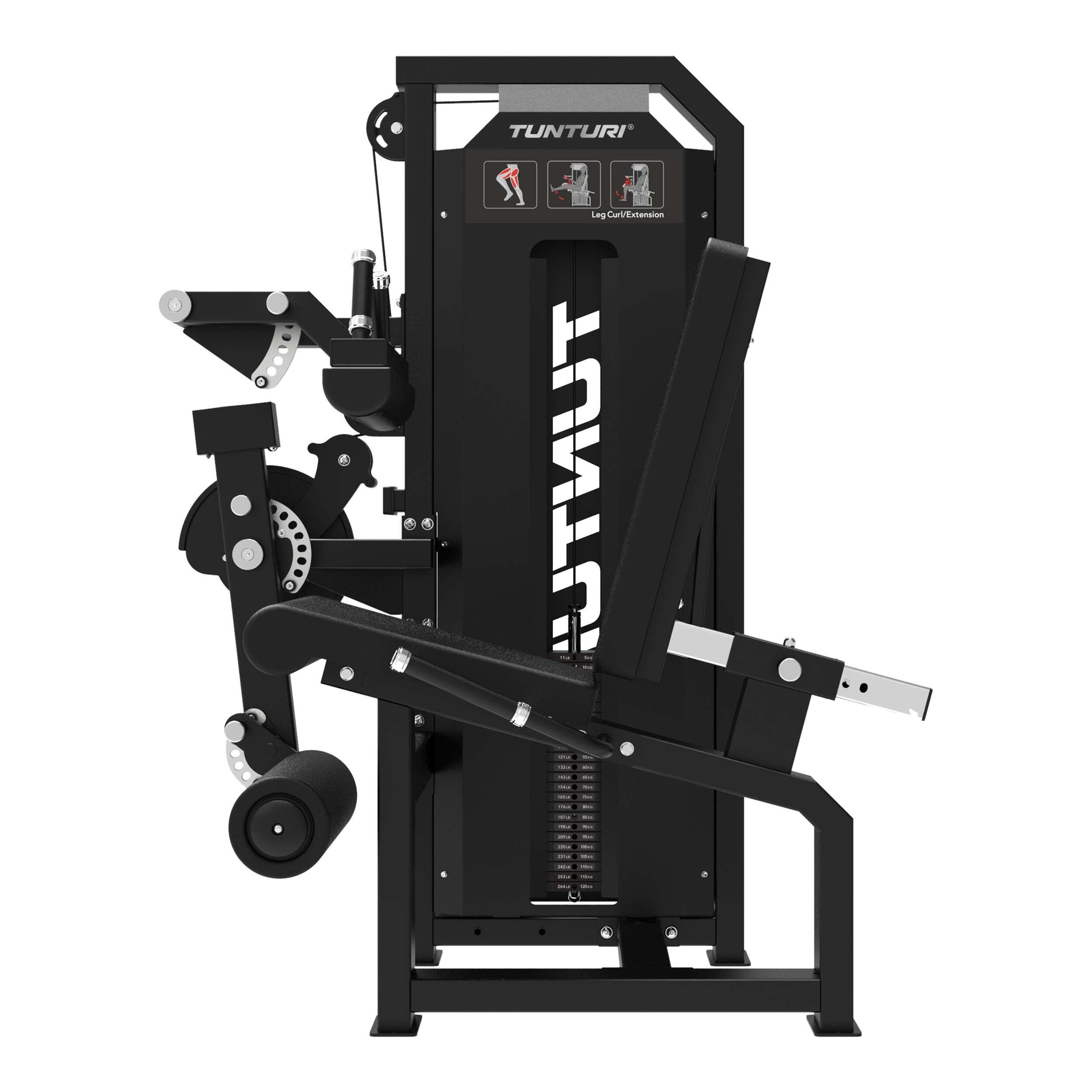 Tunturi Platinum Dual Leg Curl/Extension avec bloc de poids 3/7