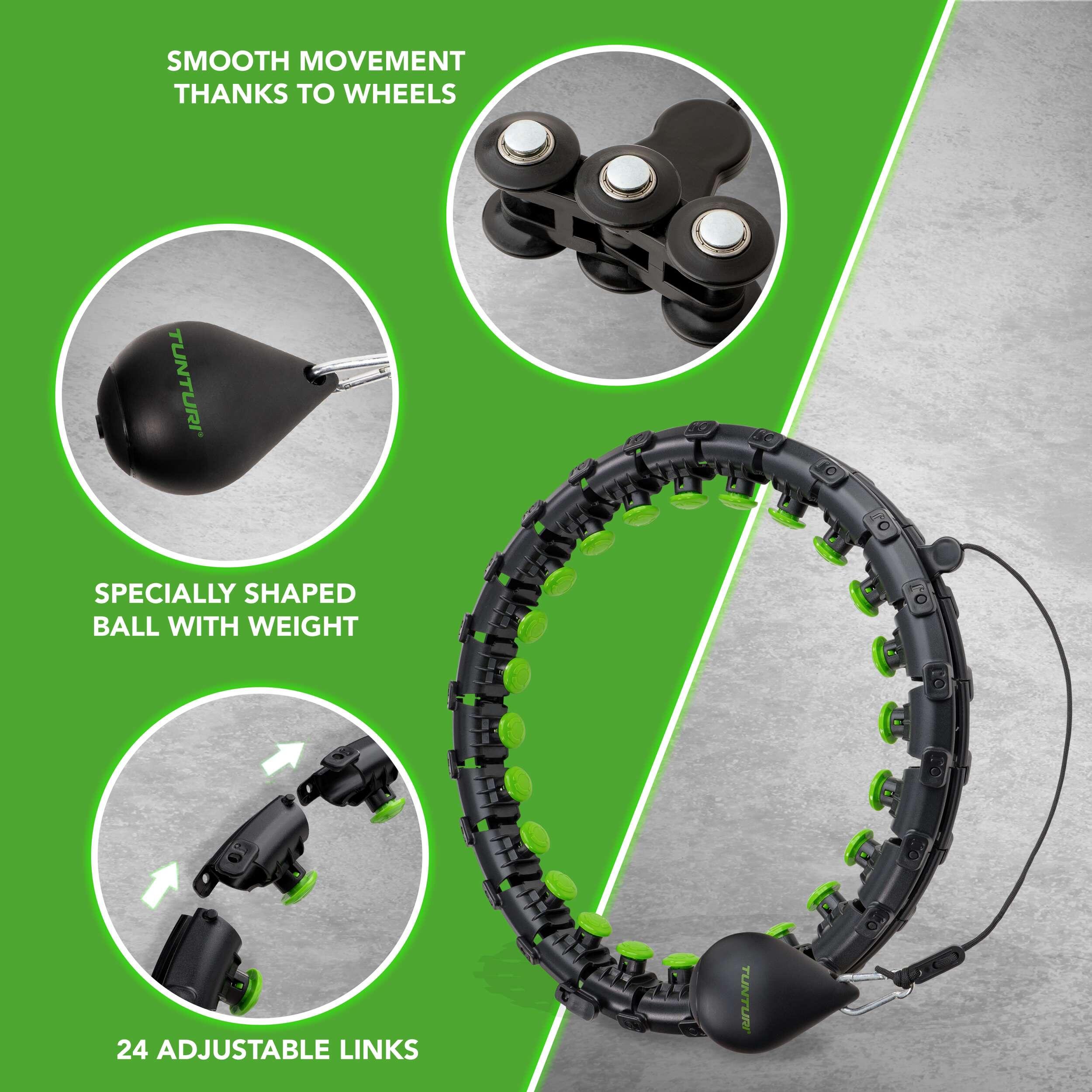 Cerceau Hula Hoop de Fitness Réglable avec Poids Inclus 2/7