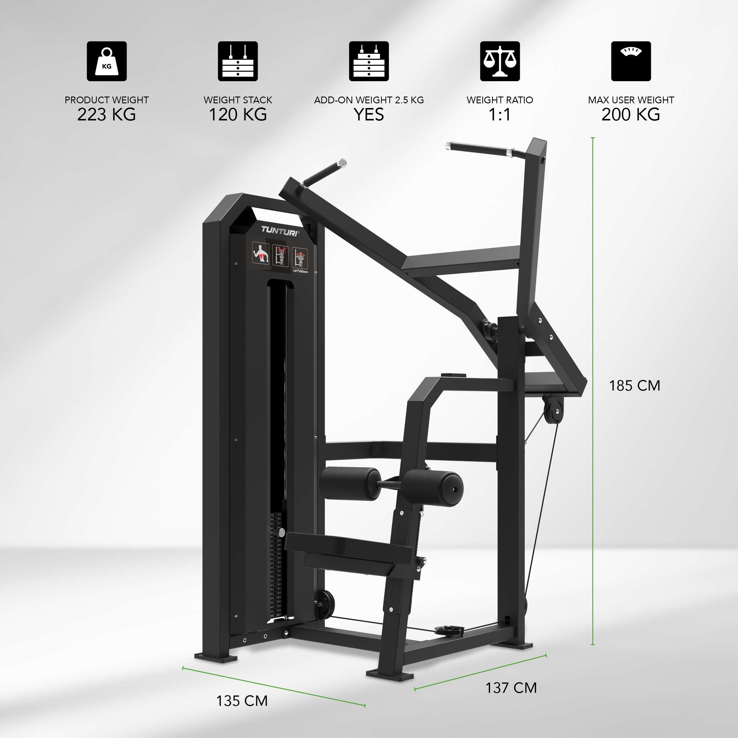Platinum Lat Pulldown Krachtstation Selectorized V-serie 2/7