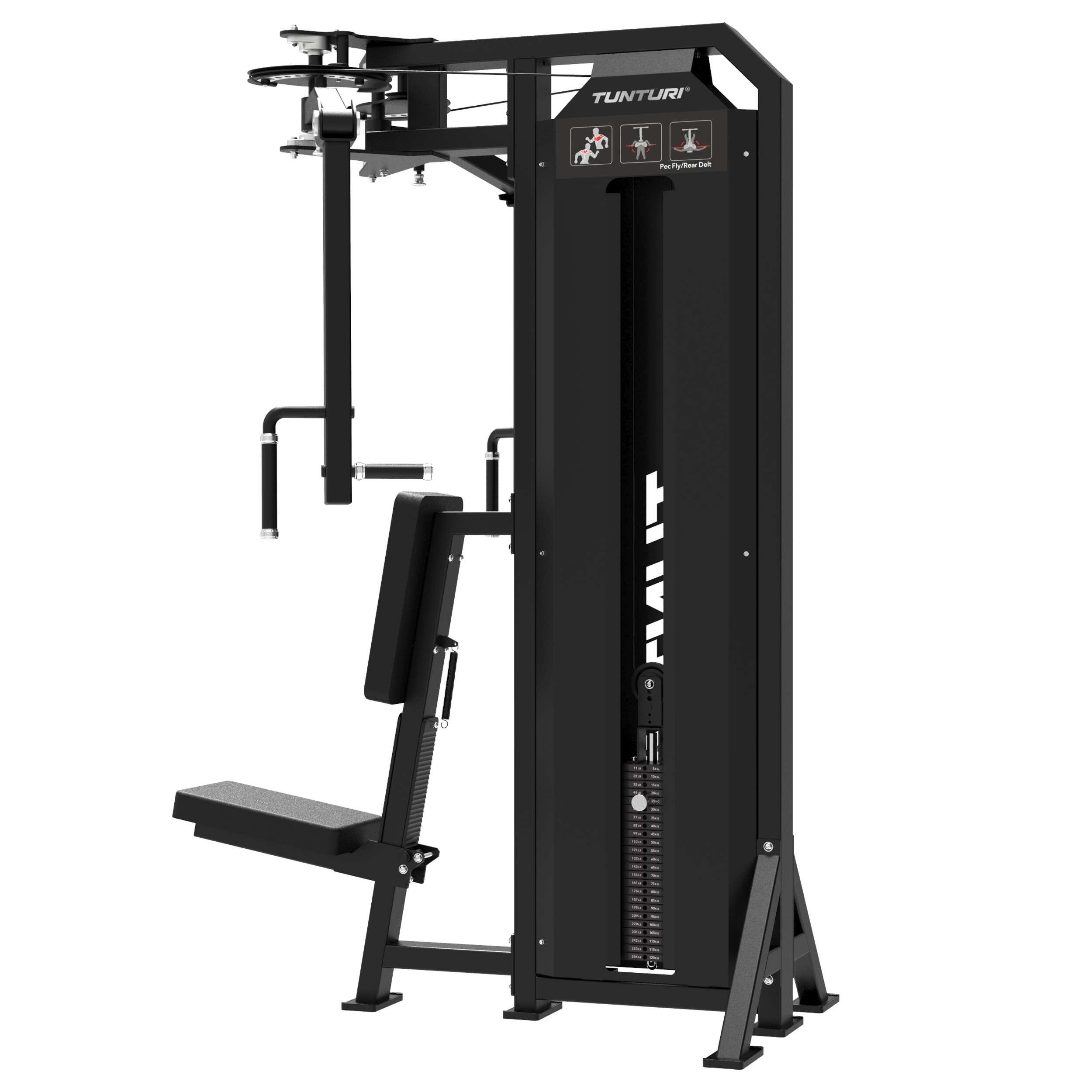 Tunturi Platinum Dual Pec Fly/Rear Delt mit Gewichtsstapel 6/7