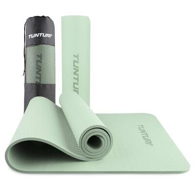 Yoga mat 8mm - pilates mat - extra dikke fitness mat - 183x61x0,8 cm - anti slip