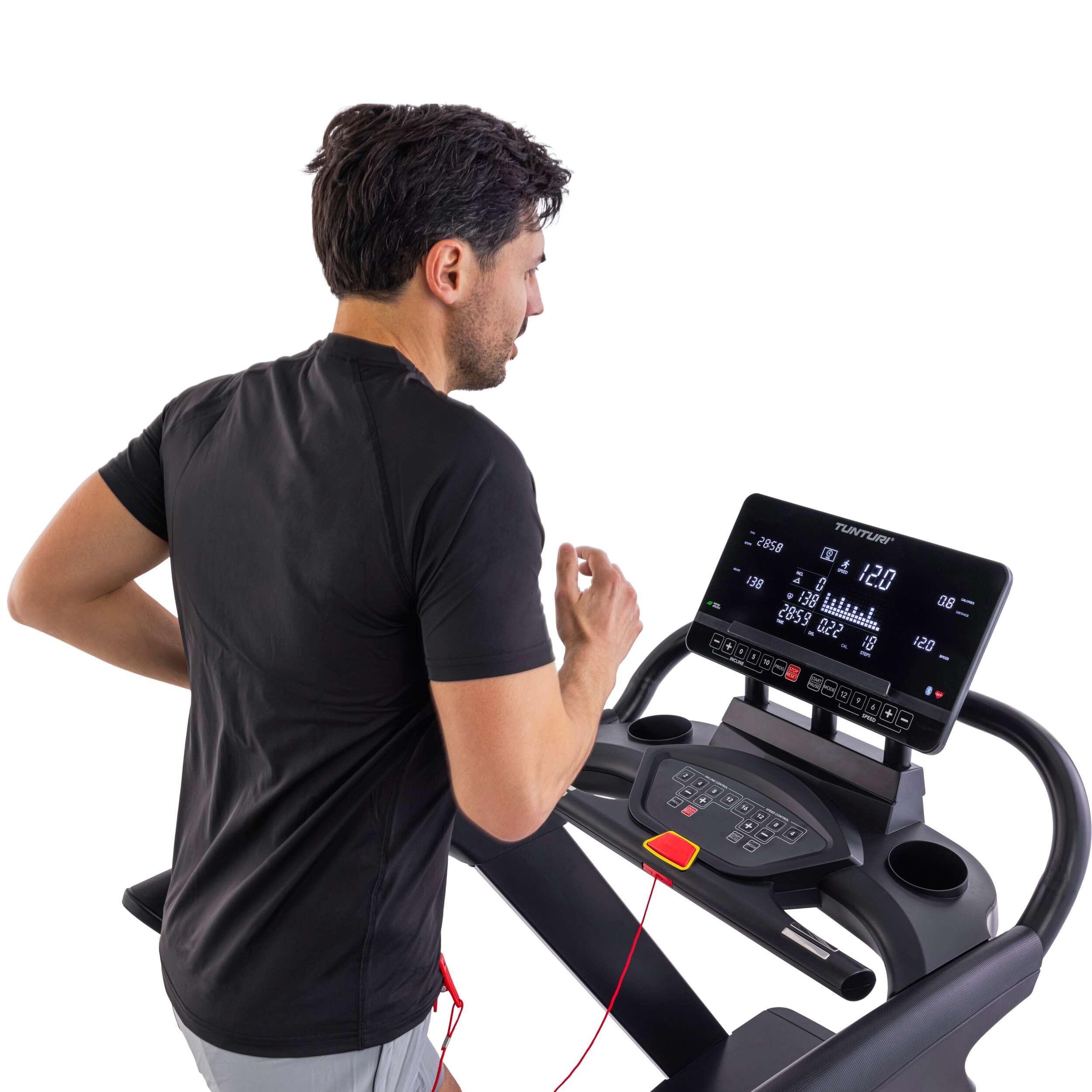 Tapis de course - Avec Bluetooth - Pliable - Montage facile - Platinum T20 4/7
