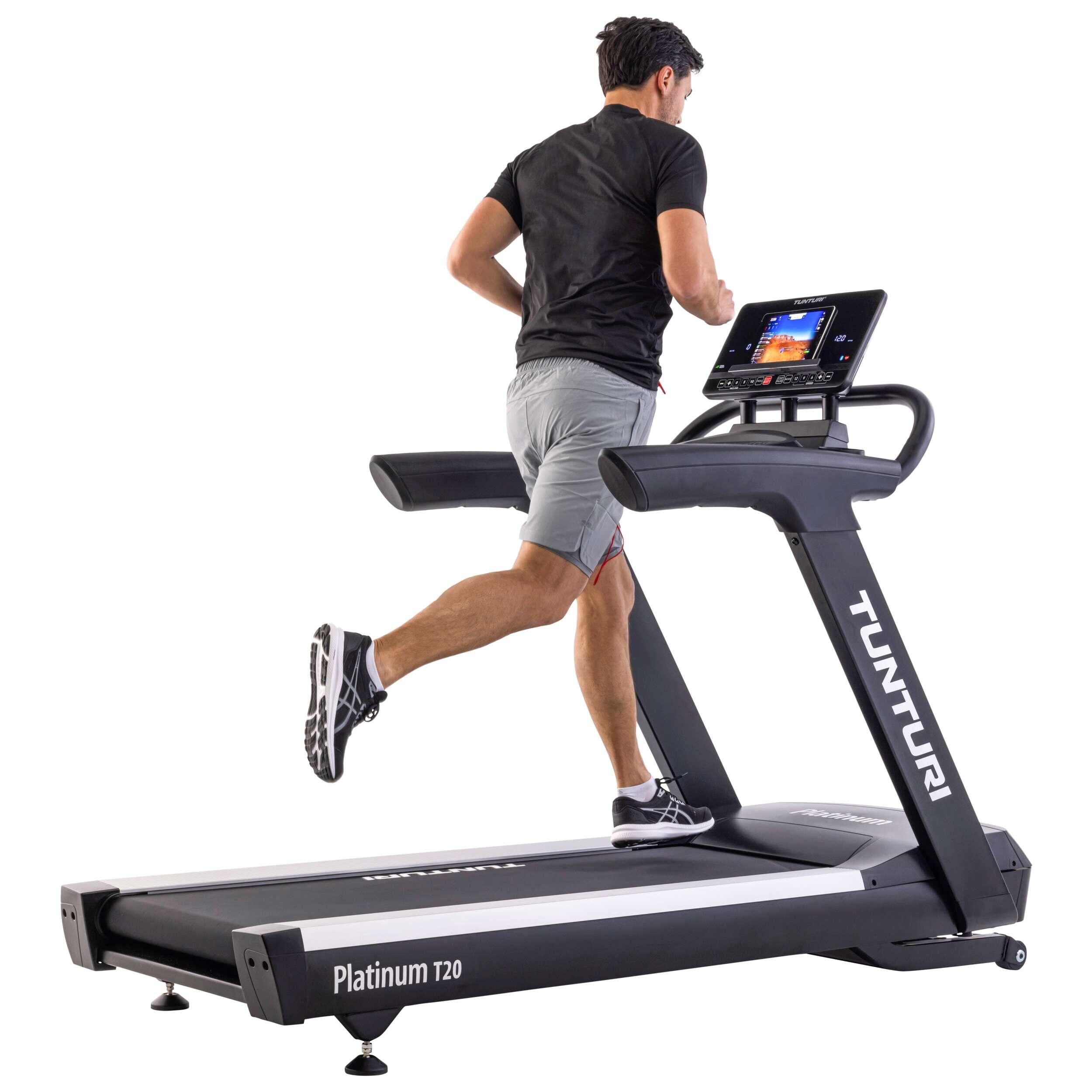 Tapis de course - Avec Bluetooth - Pliable - Montage facile - Platinum T20 6/7