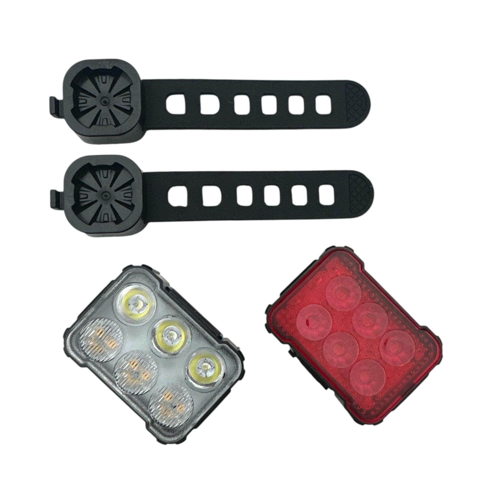 Fietsverlichtingsset 360 en 50 Lumen LED USB Oplaadbaar 7/8