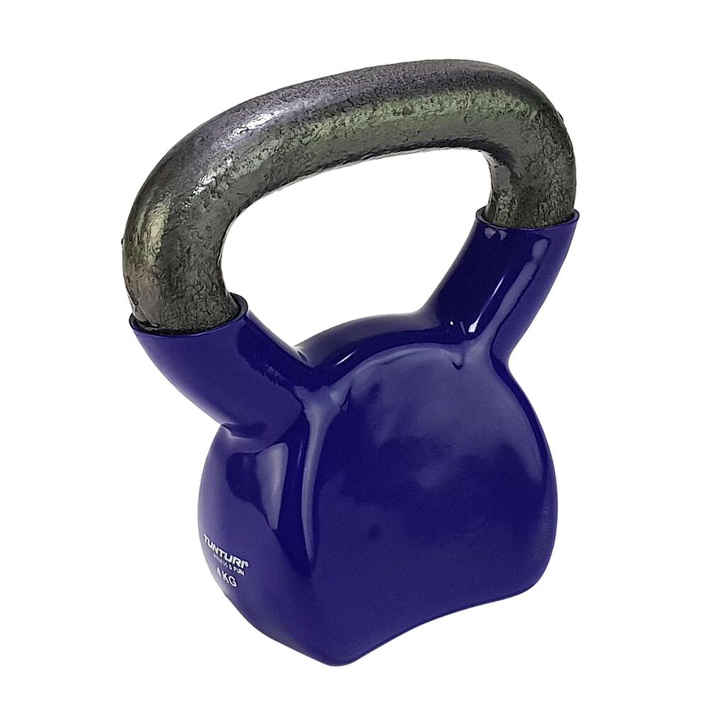 Vinyl Kettlebell 4 kg Purple
