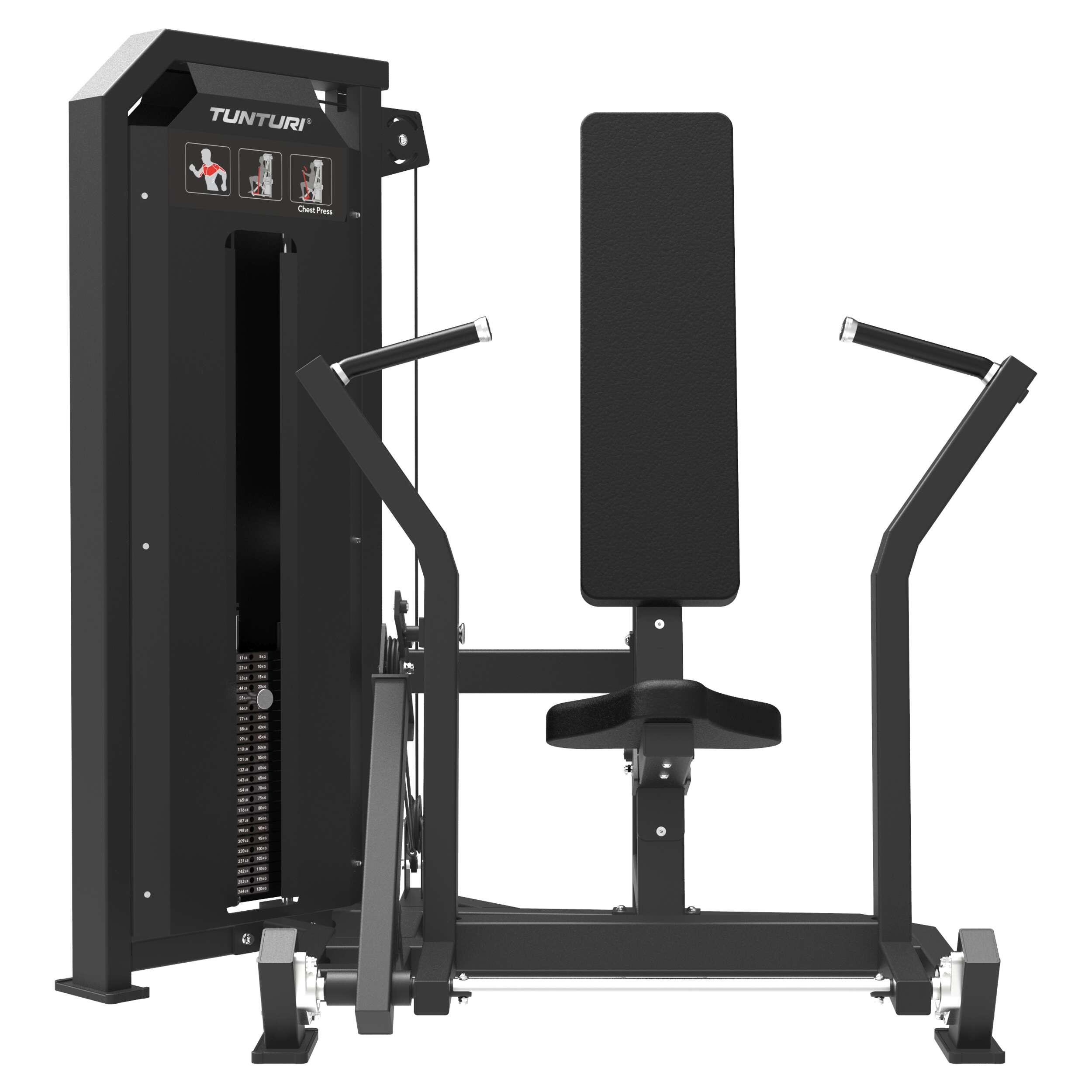Tunturi Platinum Chest Press with Weight Stack 3/7