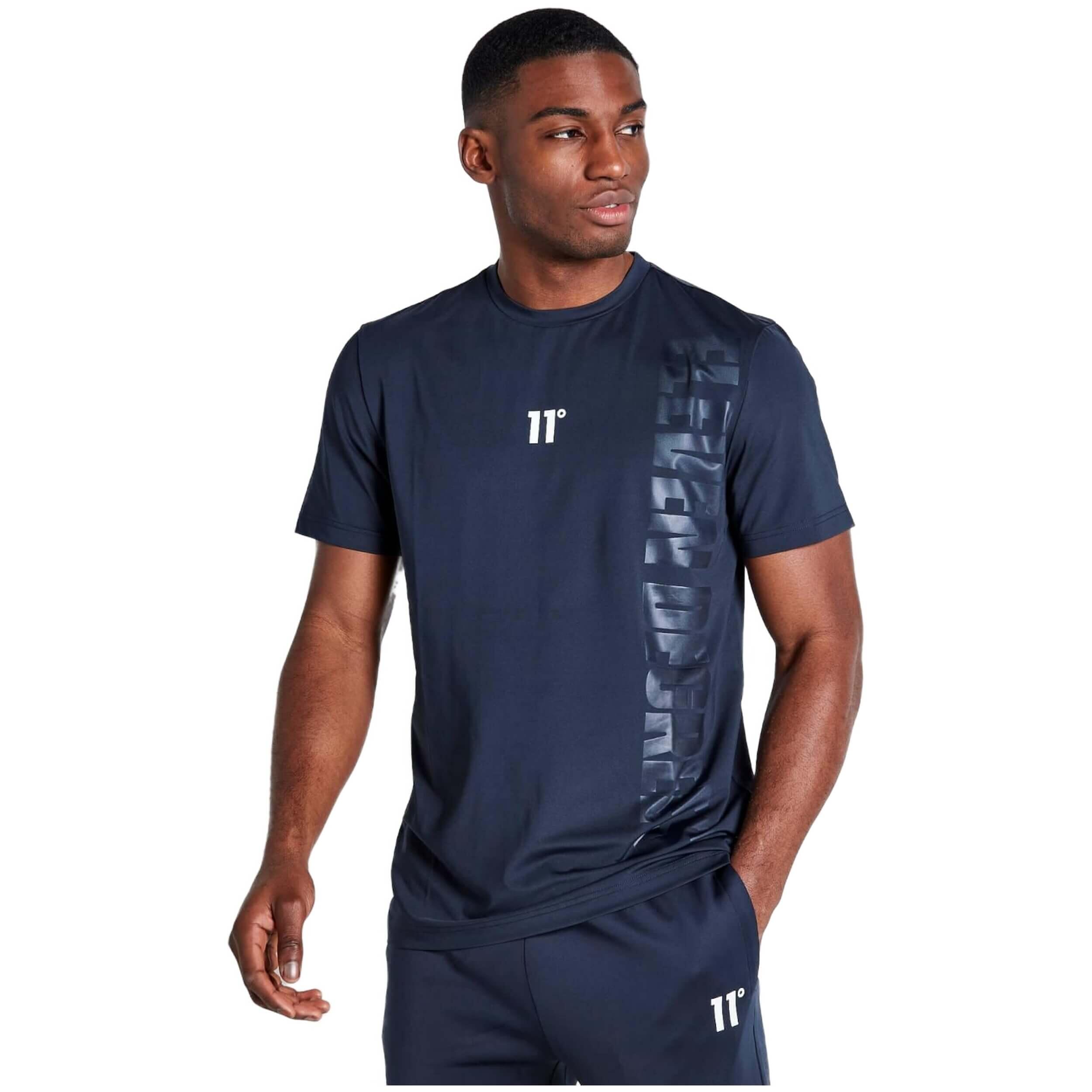 Camiseta de manga corta 11 degrees modelo 11D1377-002 para hombre 1/4
