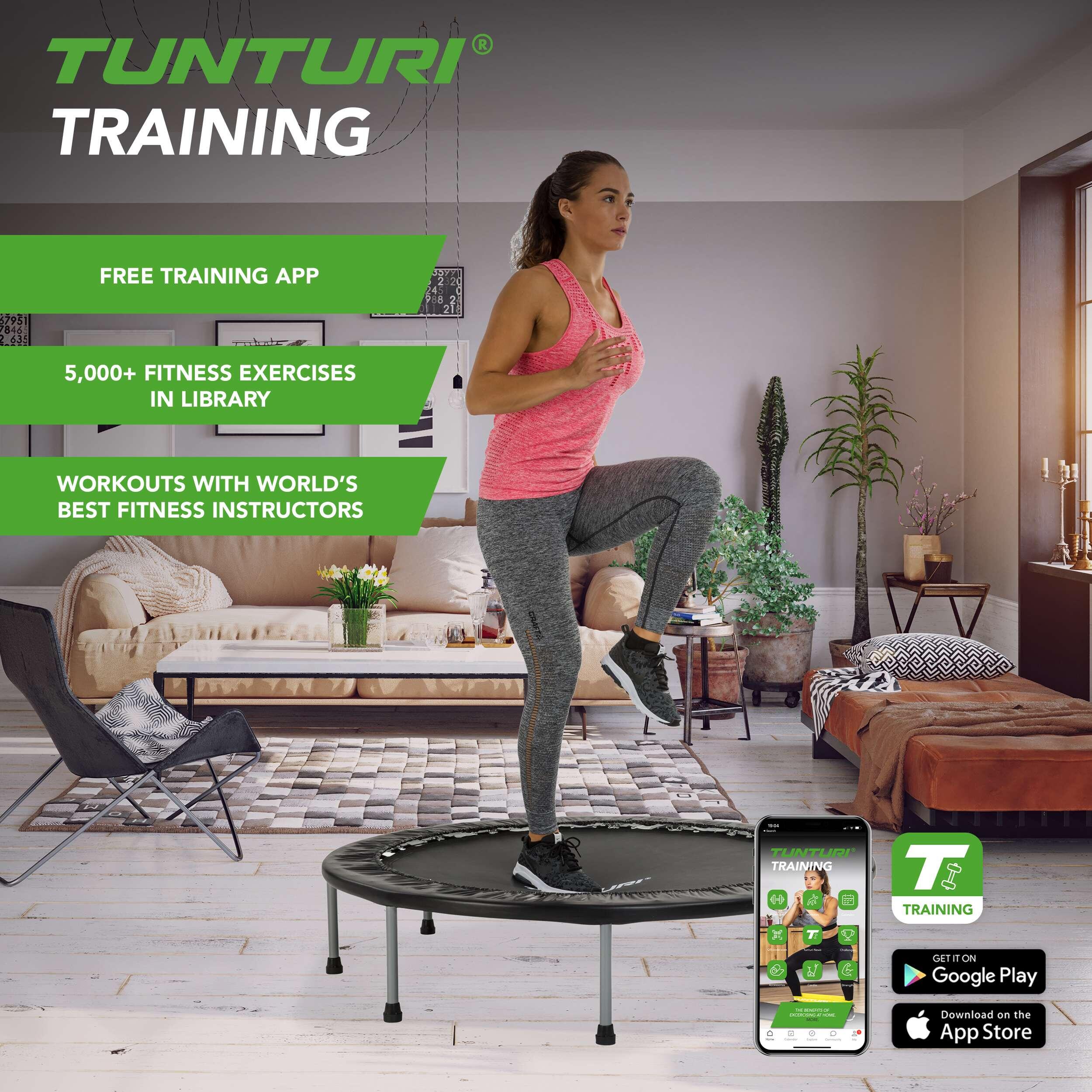Tunturi fitness trampolín Funhop125 cm negro 3/7
