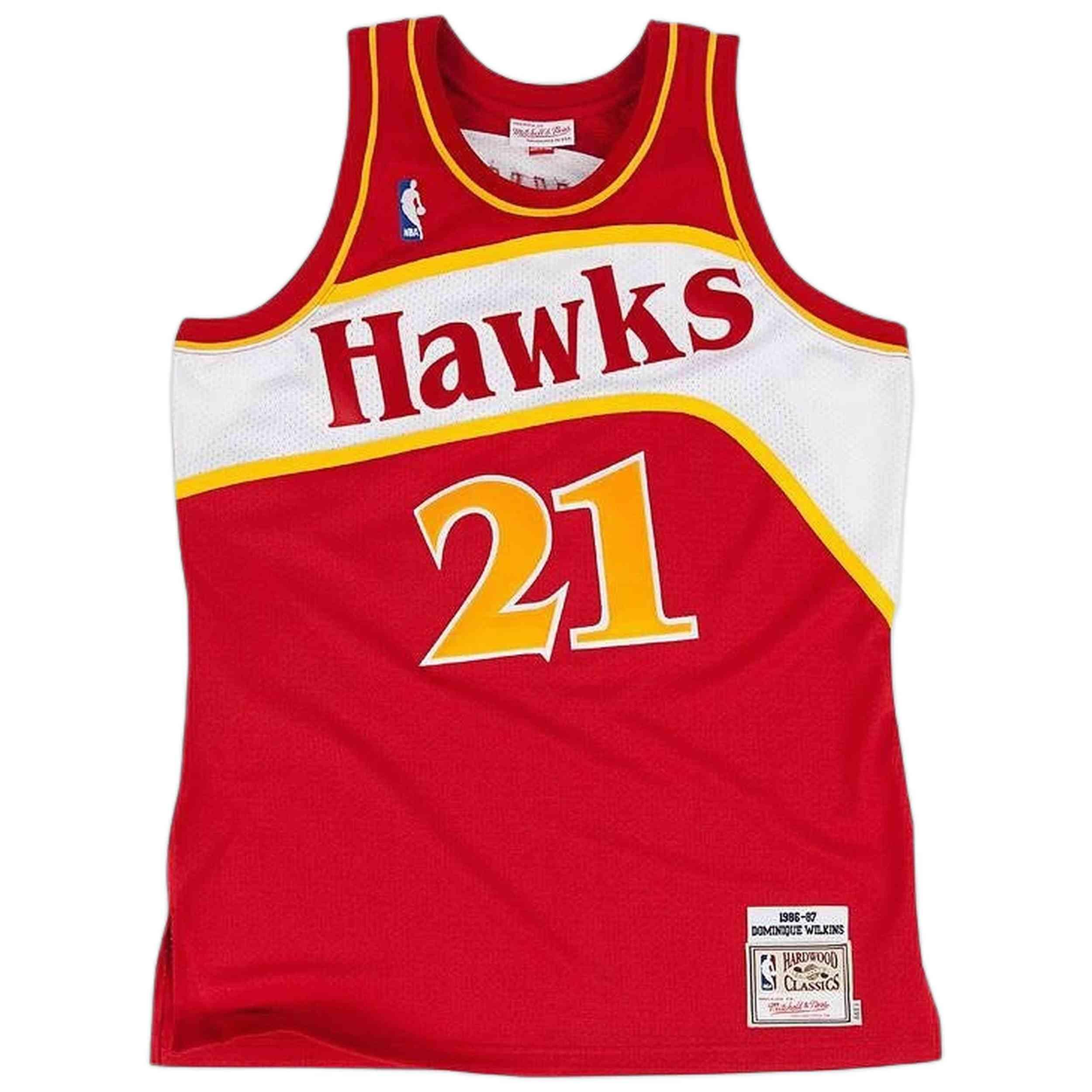 Maillot NBA Dominique Wilkins Atlanta Hawks 1986-87 Mitchell & ness Hardwood Cla 4/4