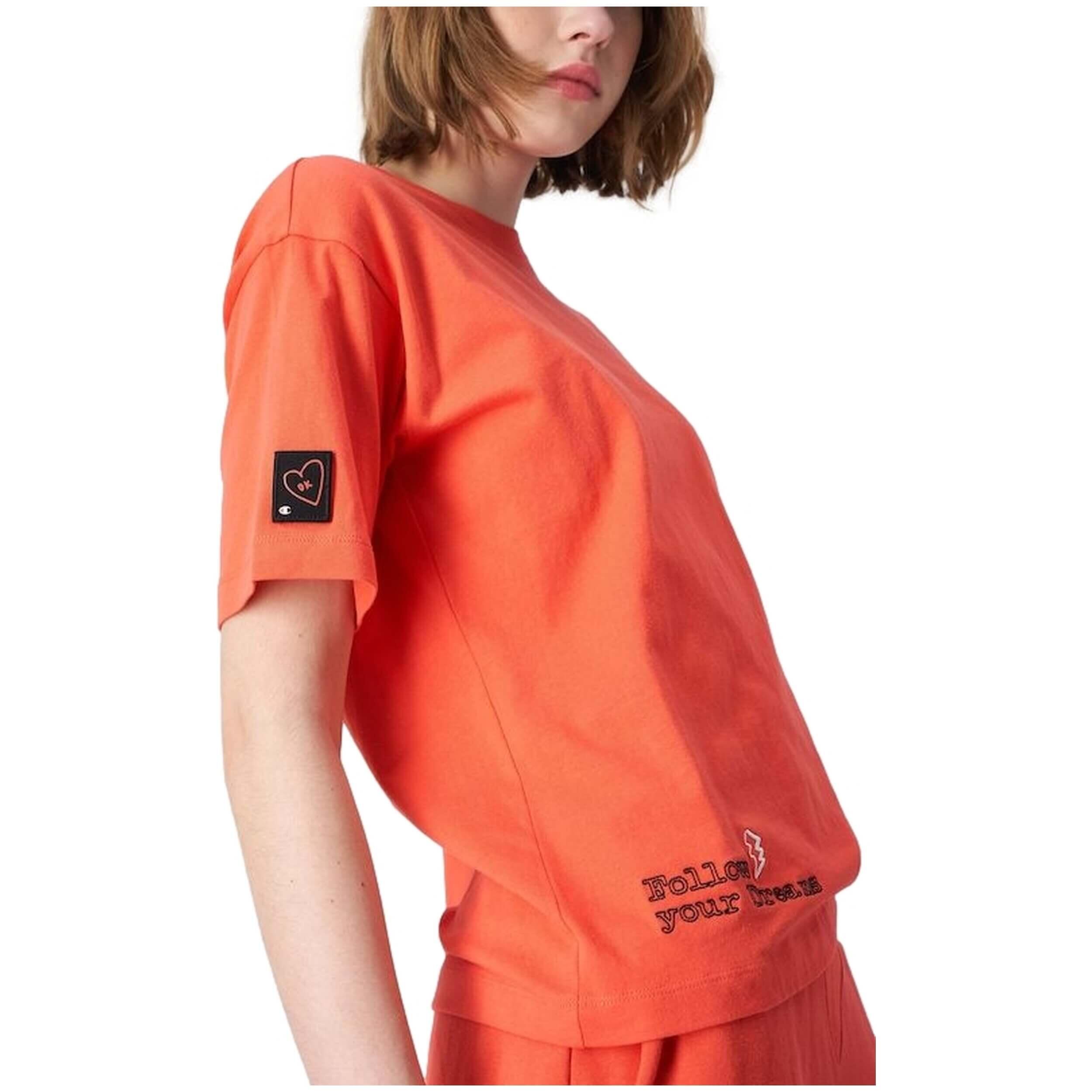 Maglia a maniche corte Champion modello 116158-PS182 per donne 3/4