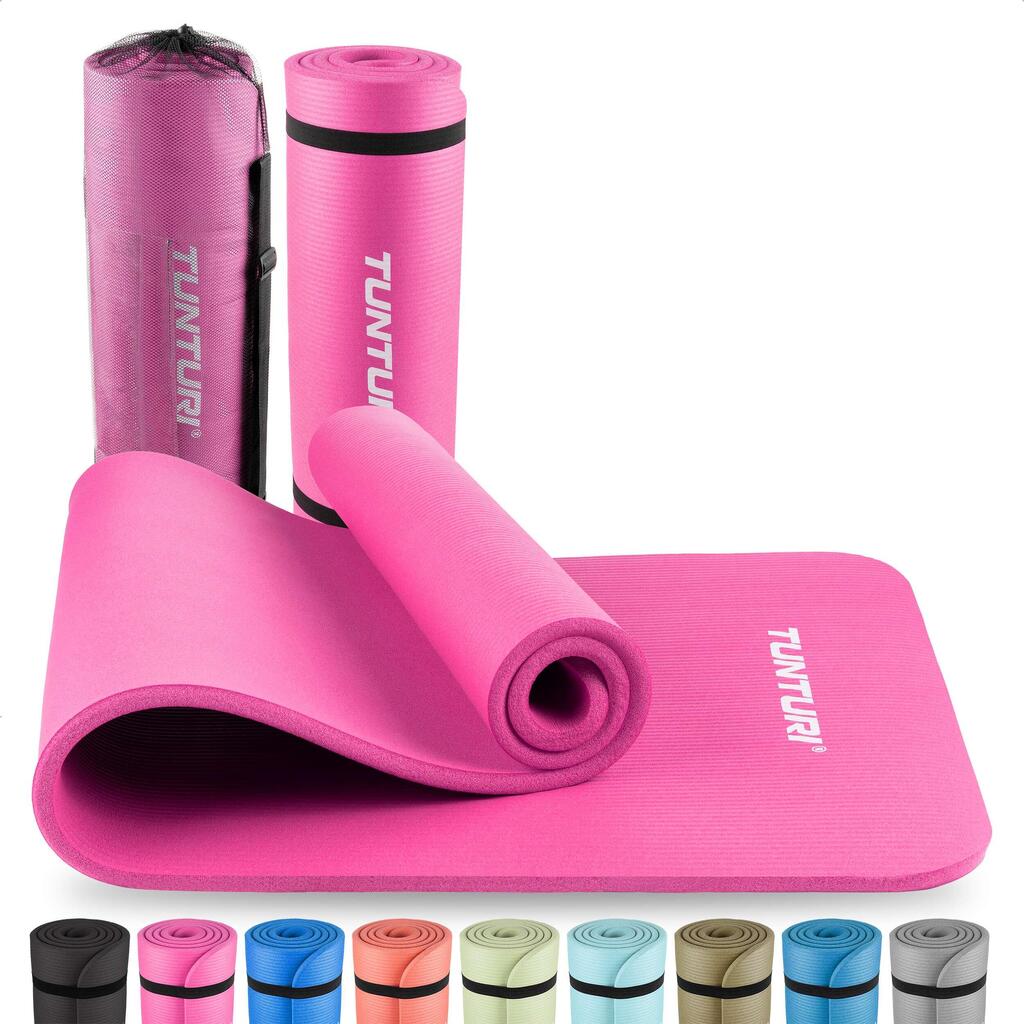 NBR Non Slip Yoga Fitness Mat – Soft Sports Training Pad for Workout (Pink)