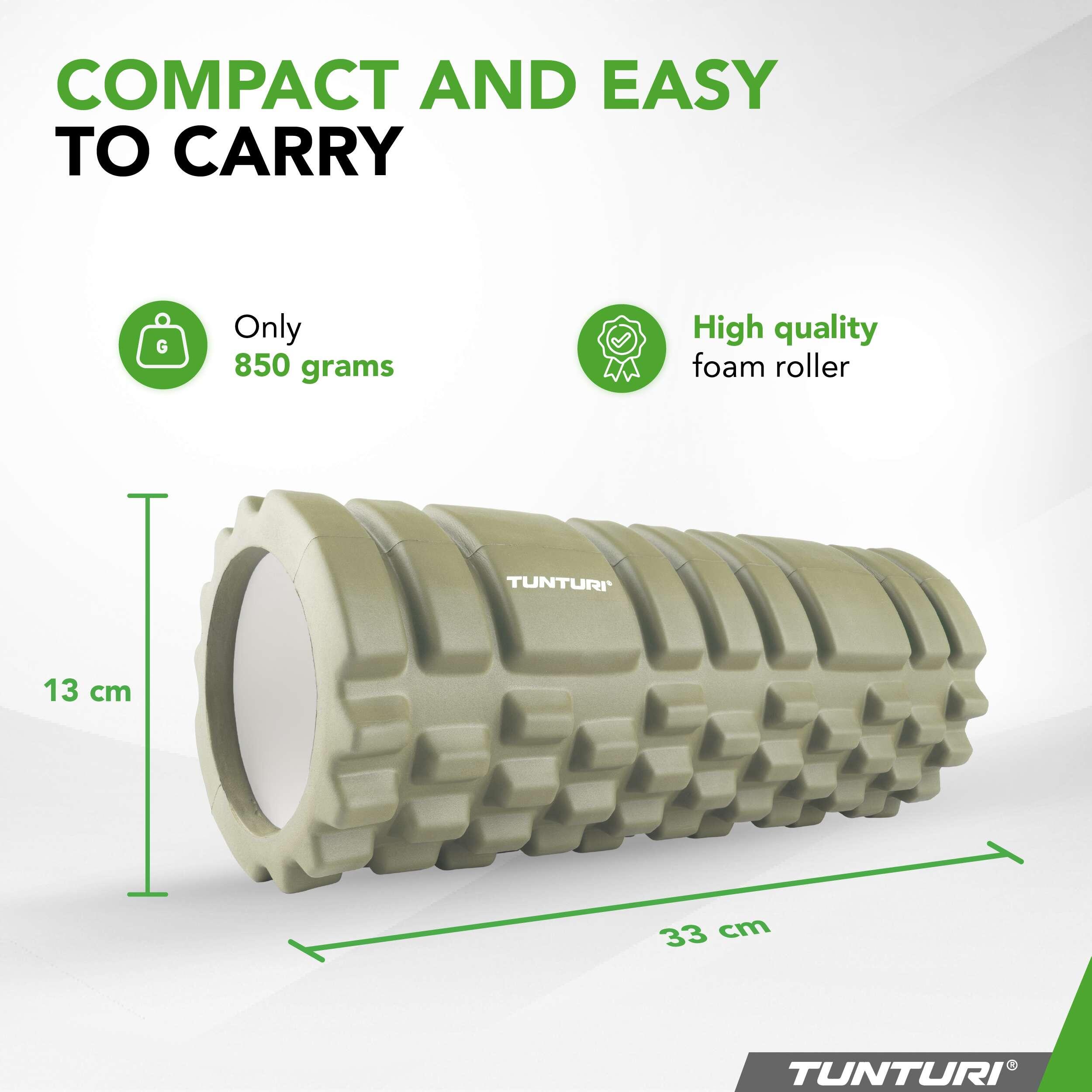 Yoga Grid Foam Roller - 33 cm de long en vert armée 3/7