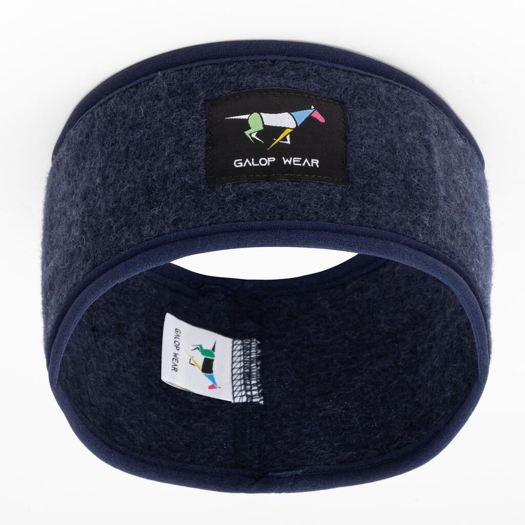 Equestrian headband GALOP WEAR made of merino wool fleece