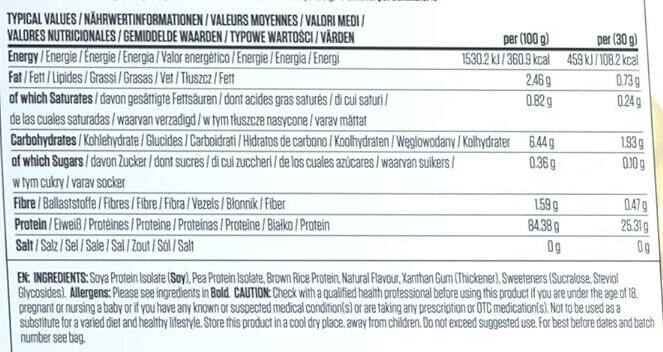 Applied Nutrition Critical Plant (1800g) Vanilla - Eiweiße - Veganes Eiweiß 3/3
