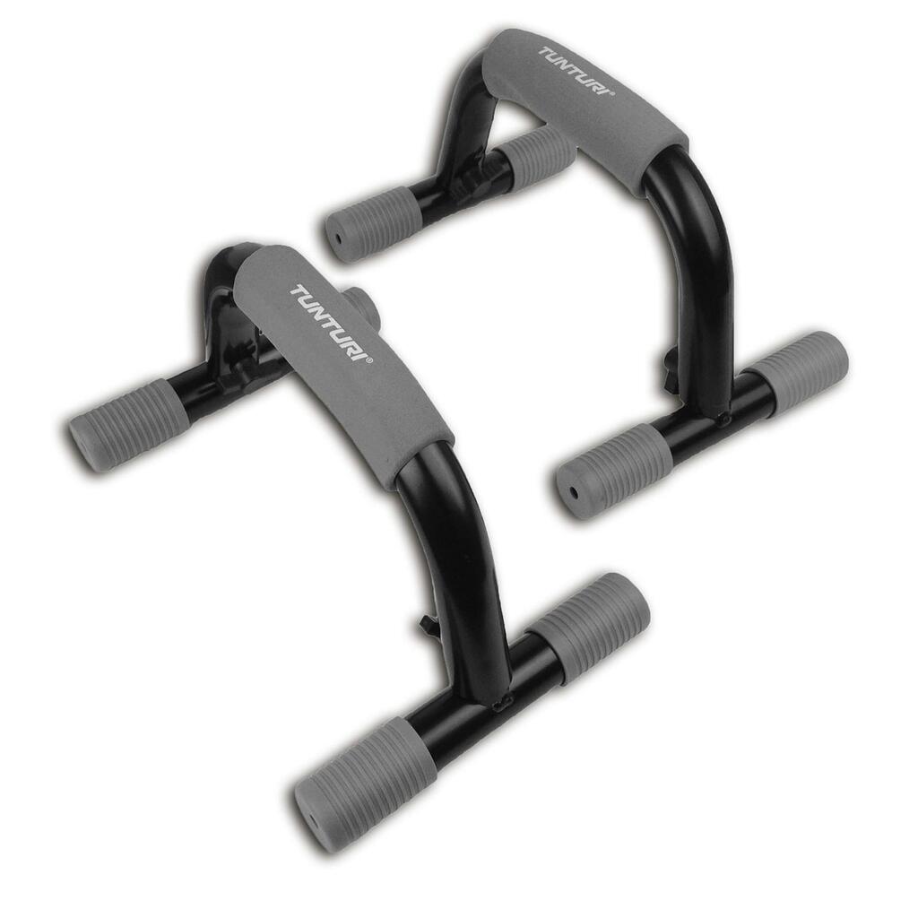 Rotating Push Up Bar- Fitness Exercise Training Grip (Black)