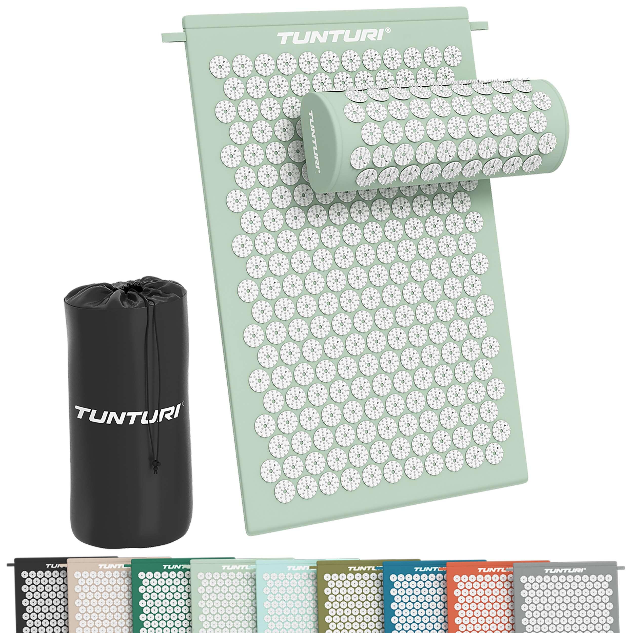 TUNTURI acupressure mat and pillow - Acupuncture mat - spiked mat - 2in1 acupressure mat