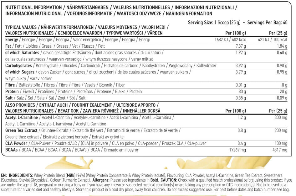 Proteine magre - Diet Whey Protein - Milkshake alla Banana 3/3
