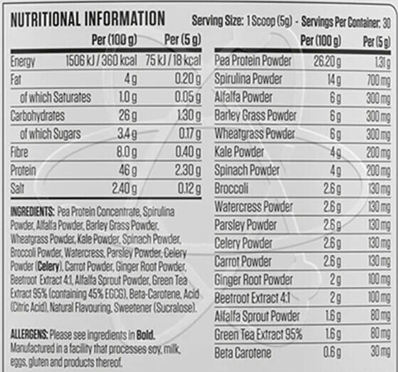 Applied Nutrition Critical Greens (150g) Apple Burst - Alimentos funcionales 3/3