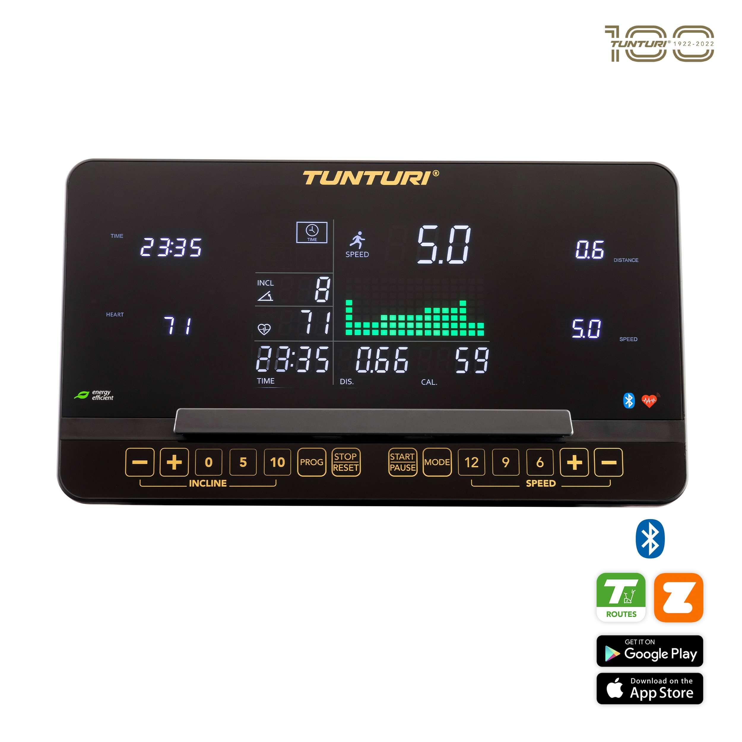 Loopband Opvouwbaar - LED monitor - 44 trainingsprogramma's - 0.8-20.0km/u 4/8