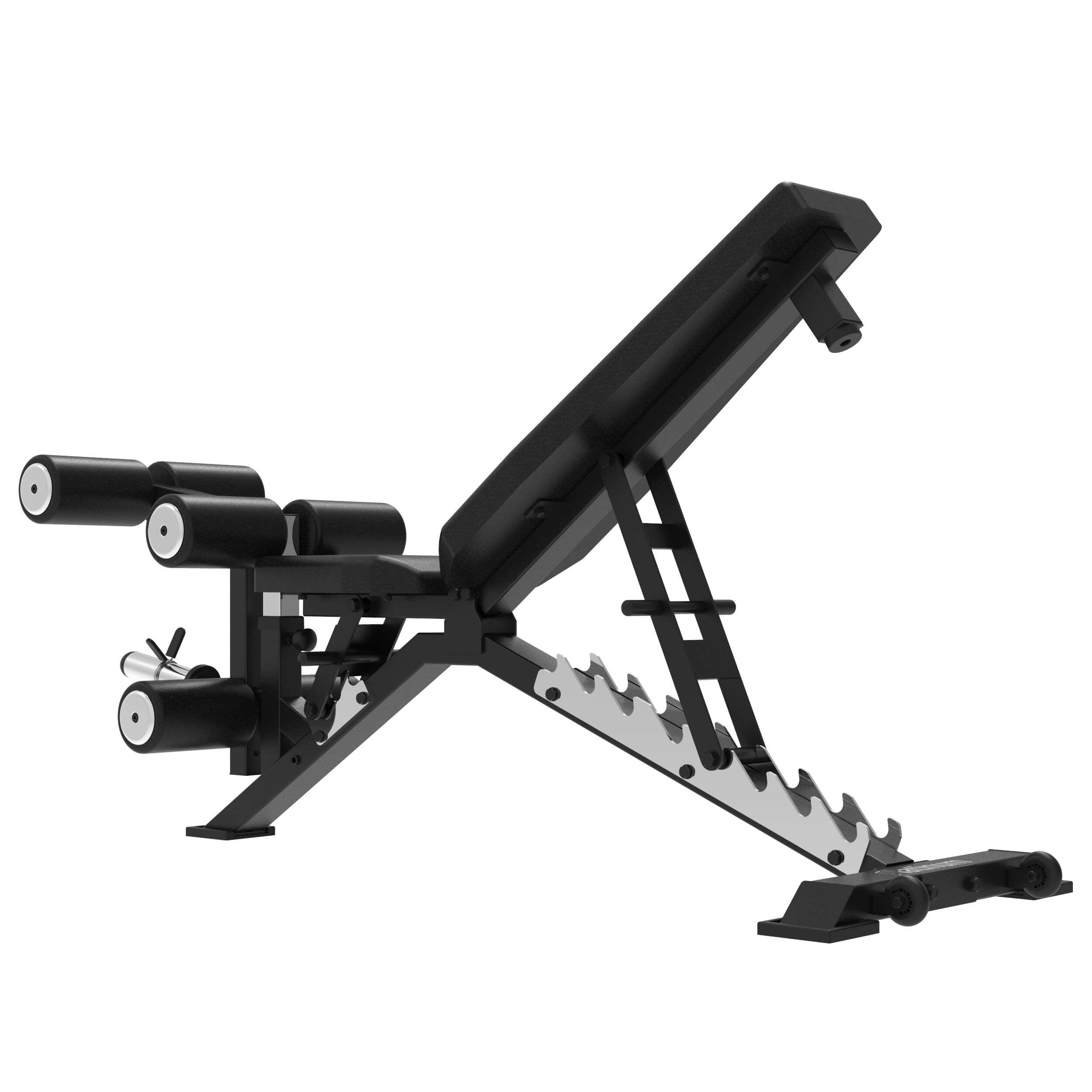 Panca pesi regolabile con leg extension, multifunzionale, Serie V 4/6