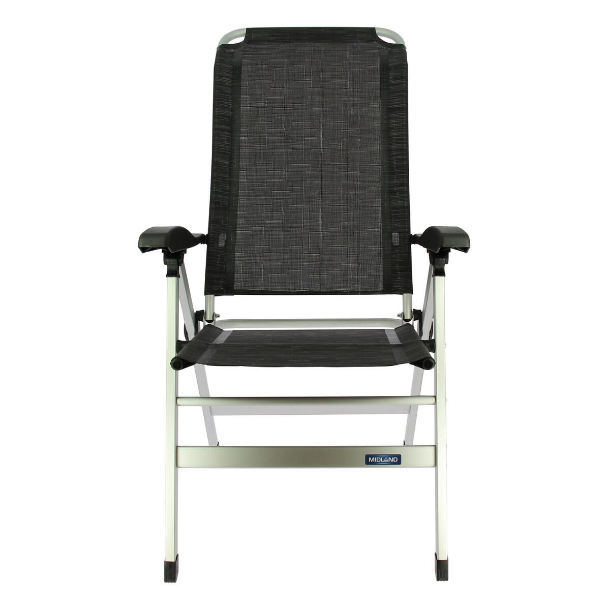 MIDLAND Fauteuil Camping Confort Maxi Noir et gris 3/5