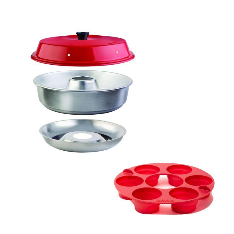 Eza - Pack Omnia Four Nomade Compact  + Moule À Muffins 6 Compartiments Camping-car - Réchaud - Rouge - Taille Unique - Decathlon