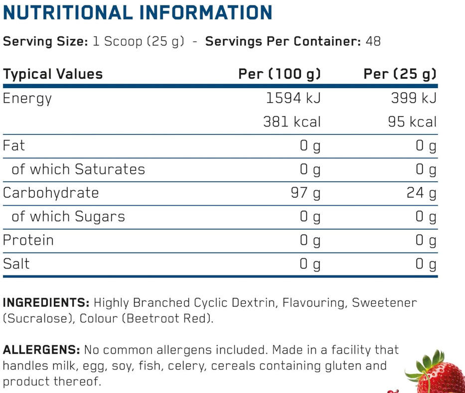 Glucides en poudre - Carb-X - Éclats de Fruits 1200g 3/3
