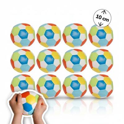 12er Set Softbälle Ø 10 cm, bunte Mini Soft-Fußbälle, extra weich