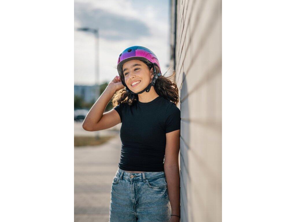 Capacete de bicicleta, patins e skate para crianças e adultos Essto Neo Chrome 6/7