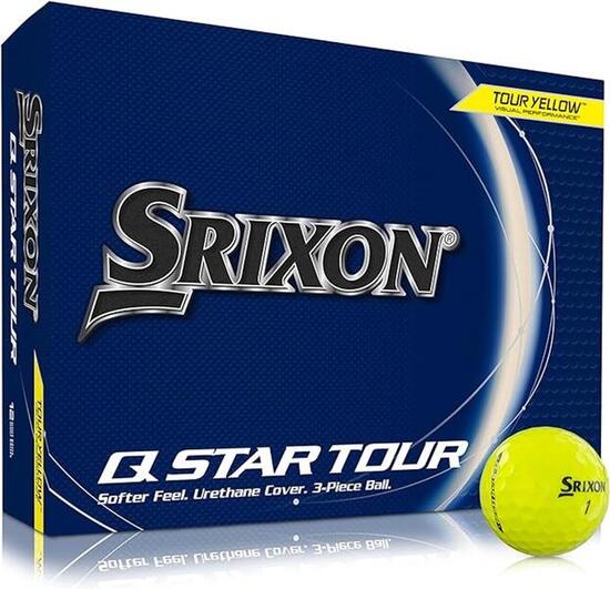 Srixon Q-STAR Tour Nouvelle balle de golf 2024, jaune