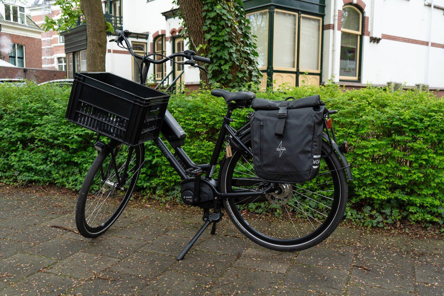Voltano Journey Luxe Fietstas 28L - Zwart - Laptopvak - Enkele Pakaftas 4/7