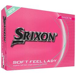 Boîte de 12 Balles de Golf Srixon Soft Feel Ladies Rose Passion New