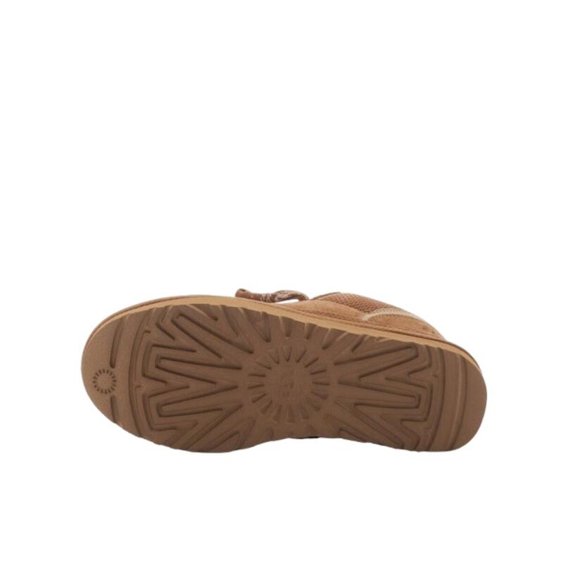 Papuci UGG Lowmel din piele întoarsă Chestnut