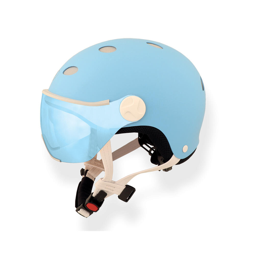 Diezz - Casque Avec Visière Diezz City - Casque - Bleu - 40 M - Decathlon