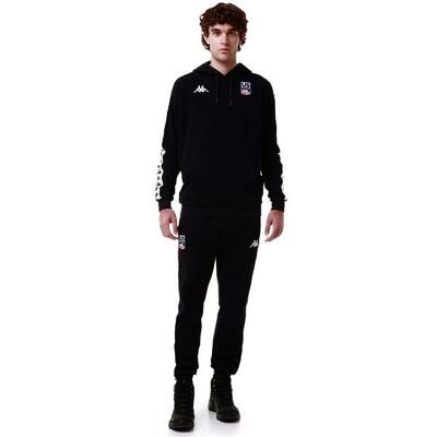 Felpa da uomo in cotone blu da sci