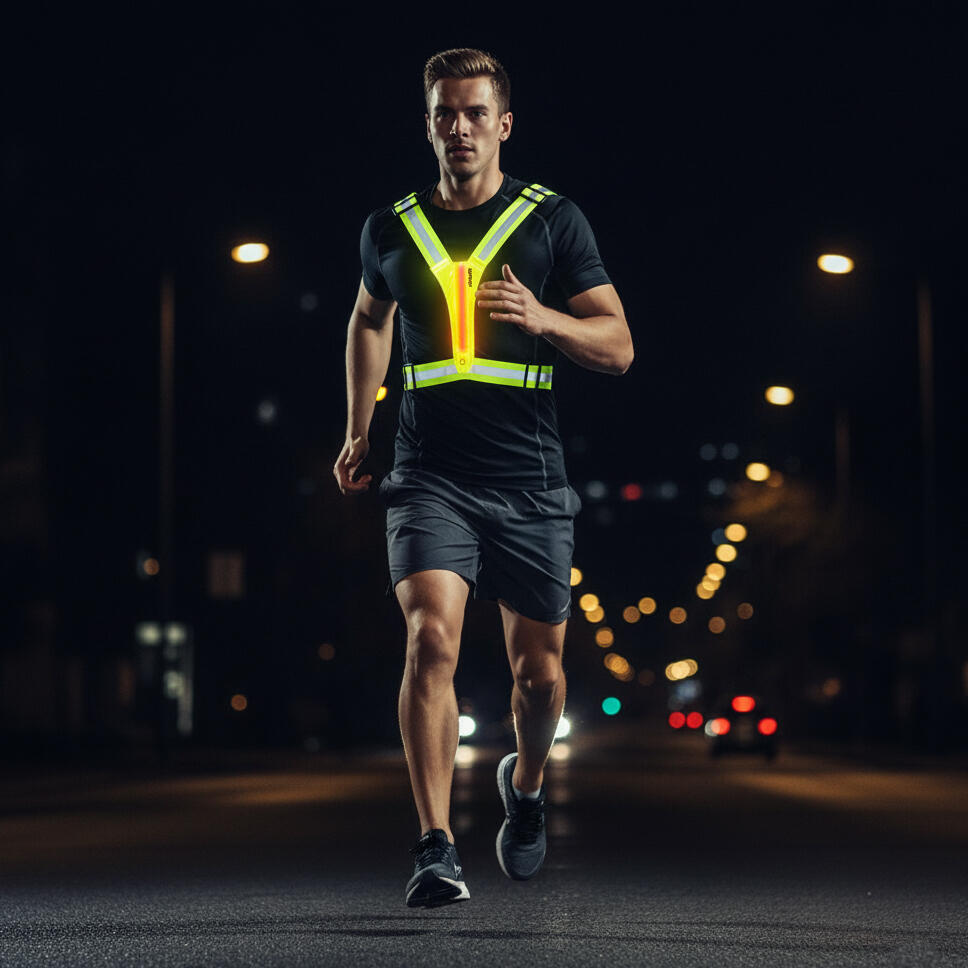 Chaleco reflectante de seguridad con LED - Running 2/6