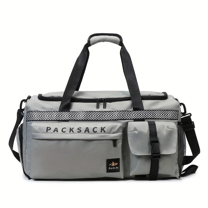 Travel Duffel Backpack Grey