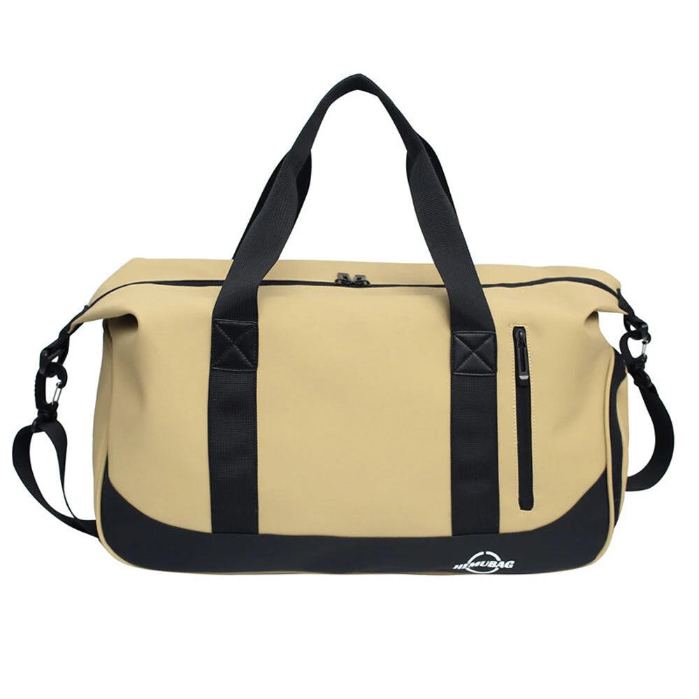 Waterproof Gym Travel Duffel Bag Brown