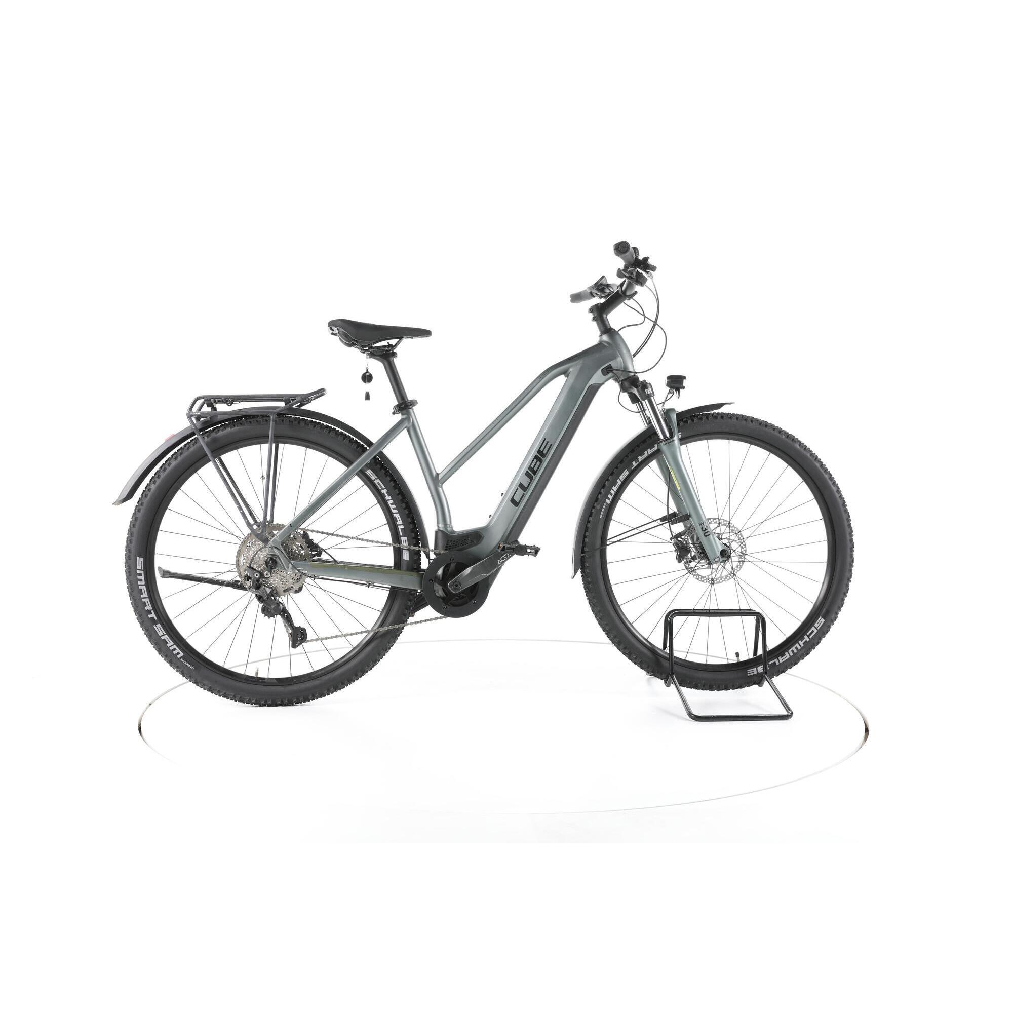 Cube - Reconditionné - Cube Nuride Hybrid Pro Allroad Trekking Vélo Électrique - Bon - Vélo Tout Chemin - Gris - 50 - Decathlon