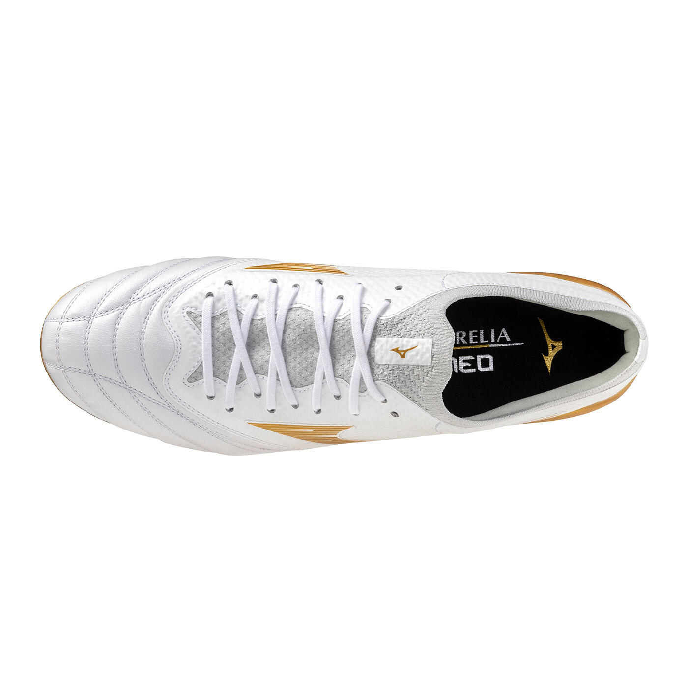 Rugby-schoenen Mizuno Morelia Neo Iv Beta Elite Mix Wit En Goud 4/5