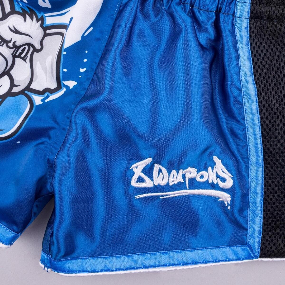 Kids Muay Thai Shorts 8 WEAPONS Jipe blue 3–4Y 5/7