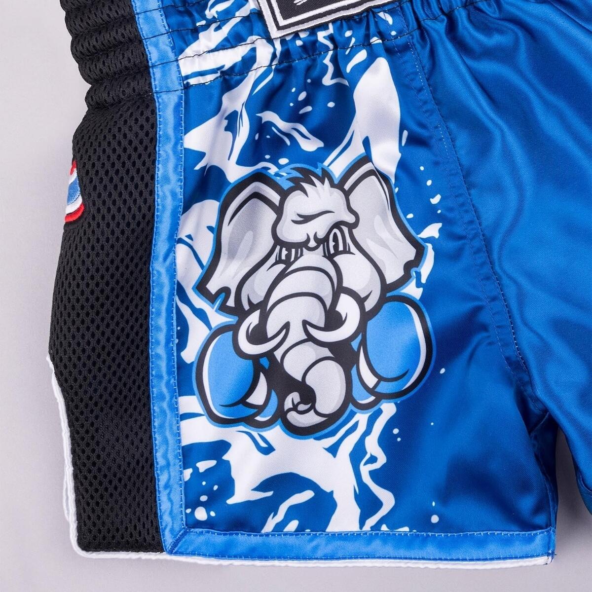 Kids Muay Thai Shorts 8 WEAPONS Jipe blue 3–4Y 4/7