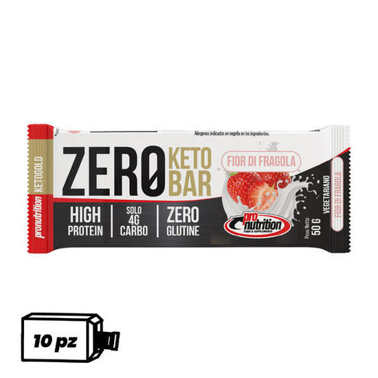 ProNutrition Zero Keto Bar 10x50 g - 40% WPI low carb.
