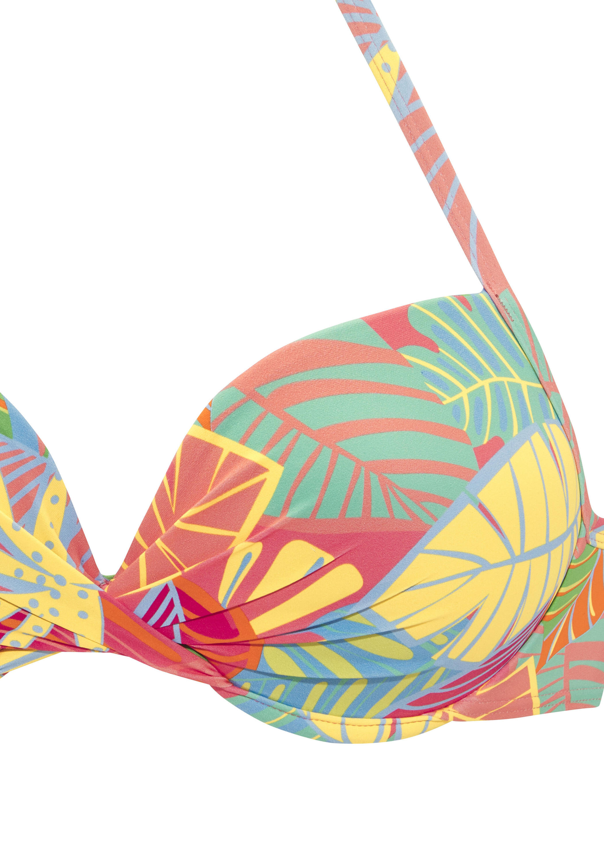 Damen Push-Up-Bikini-Top 3/4