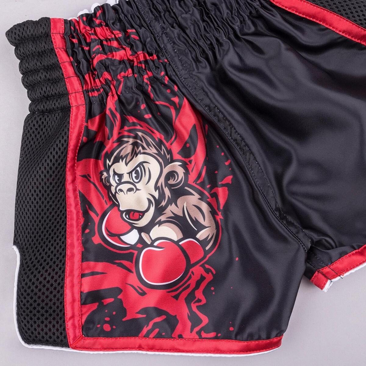 Short de Muay Thaï Enfant 8 WEAPONS Joe noir-rouge 4–6 ans 7/7
