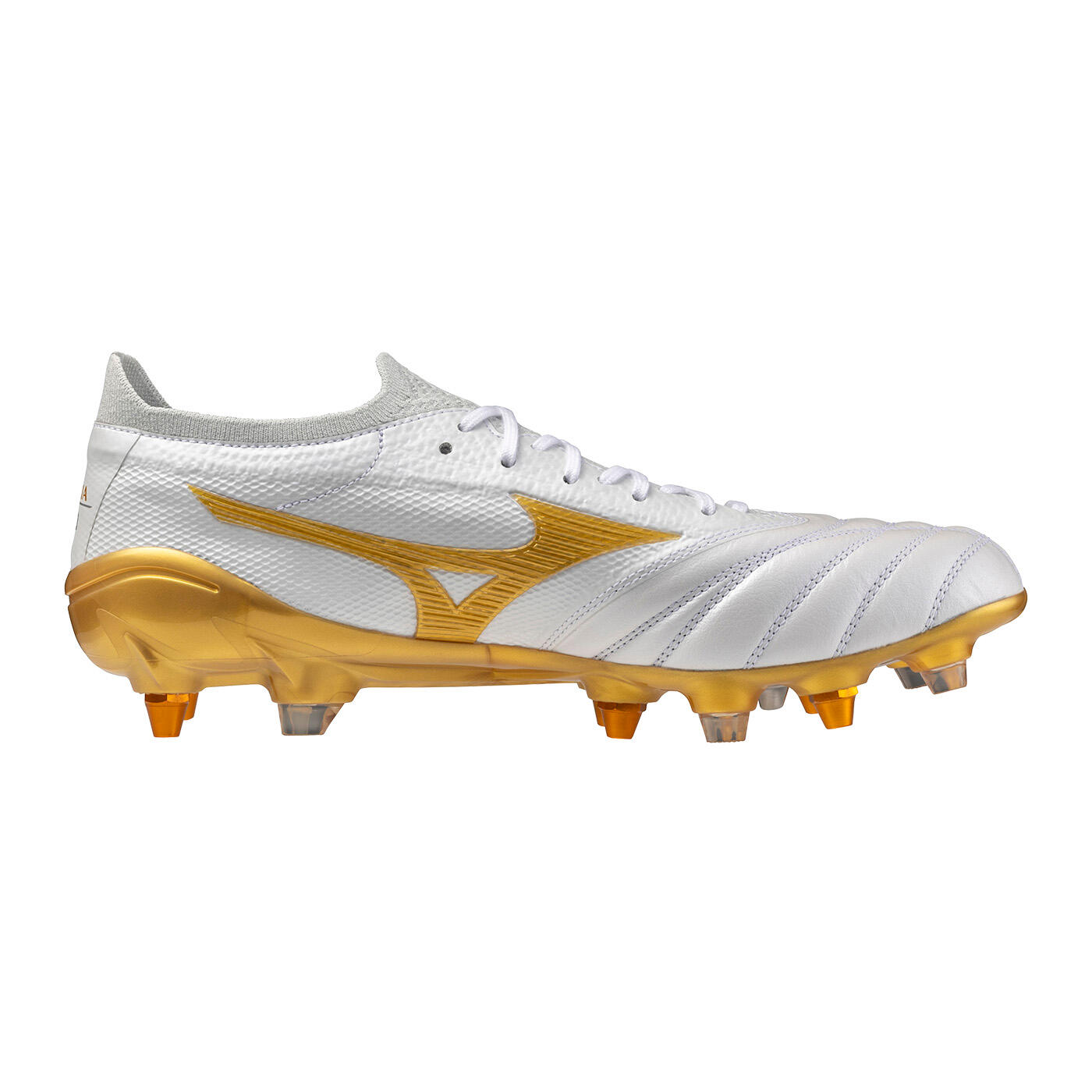Fußballschuhe Mizuno Morelia Neo Iv Beta Japan Mix Weiß Und Gold 3/5