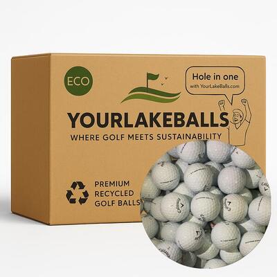 24 gebruikte callaway supersoft gele golfballen – lakeballs